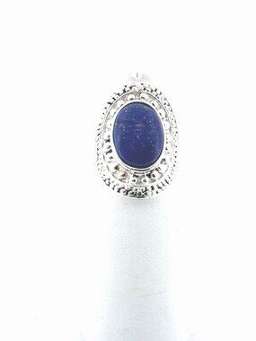 Sterling silver and lapis ring